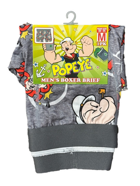 Mens Popeye The Sailor Man Licensed Boxer Briefs - Size Medium - NWT